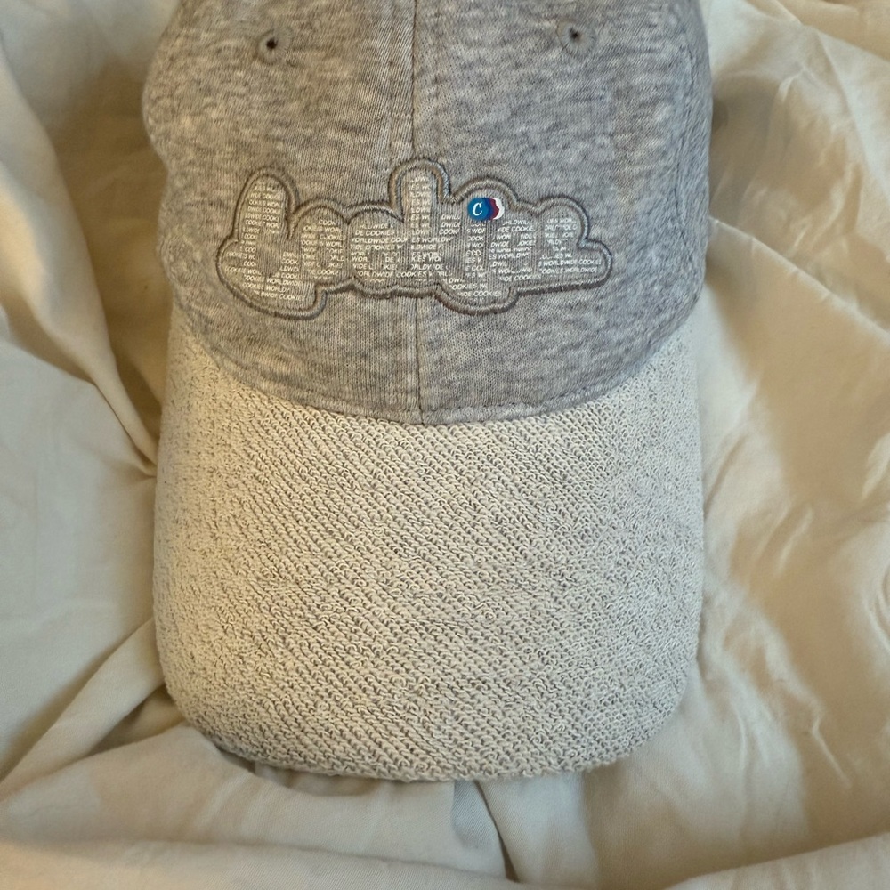 Gray and Cream Hat